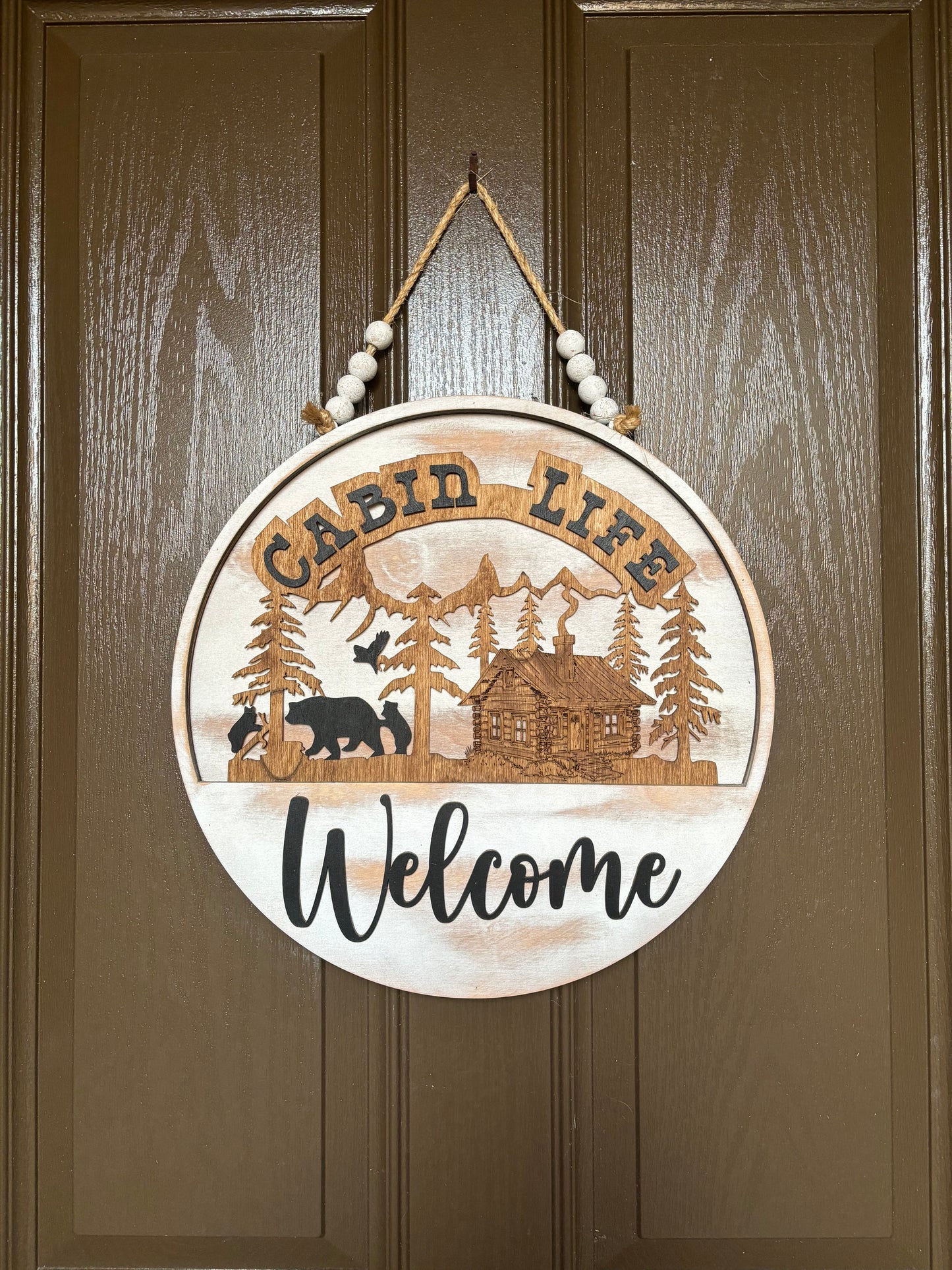 Cabin Life Insert for Welcome Sign
