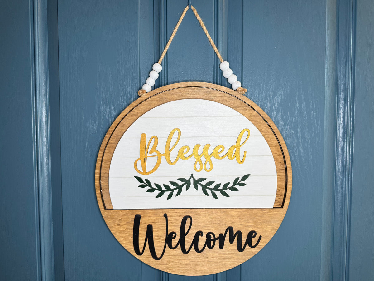 Blessed Insert for Welcome Sign