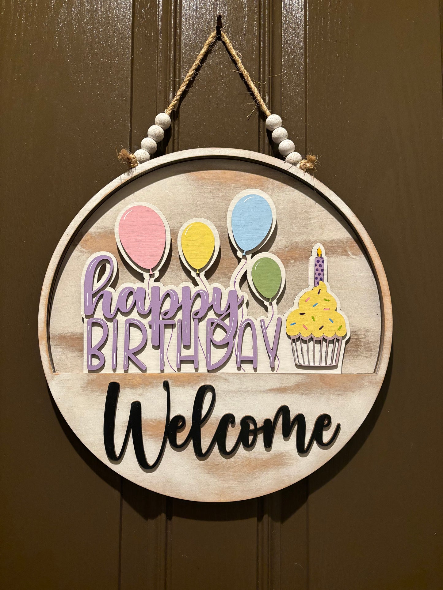 Happy Birthday Insert for Welcome Sign