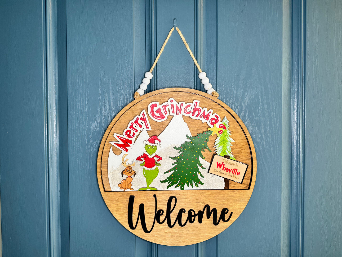 Merry Grinchmas Insert for Welcome Sign