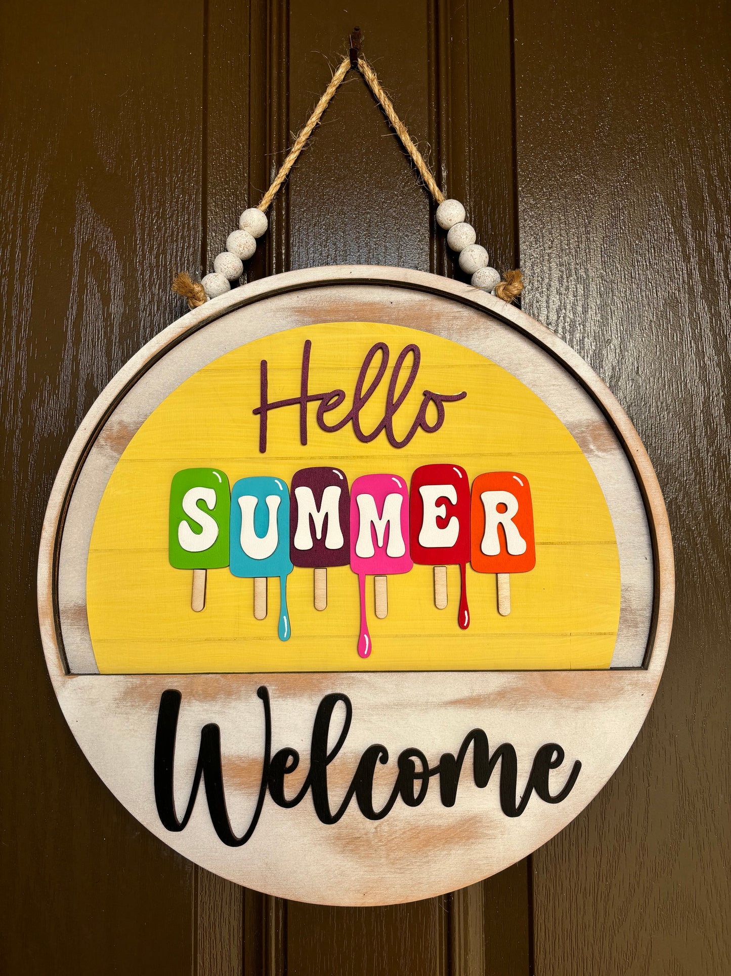 Popsicle Insert for Welcome Sign