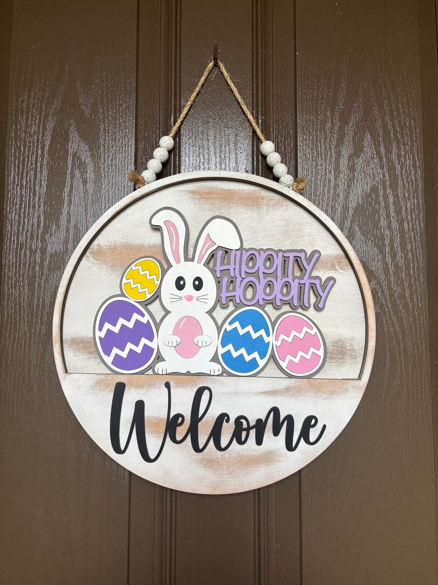 Easter Bunny Hippity Hoppity Insert for Welcome Sign