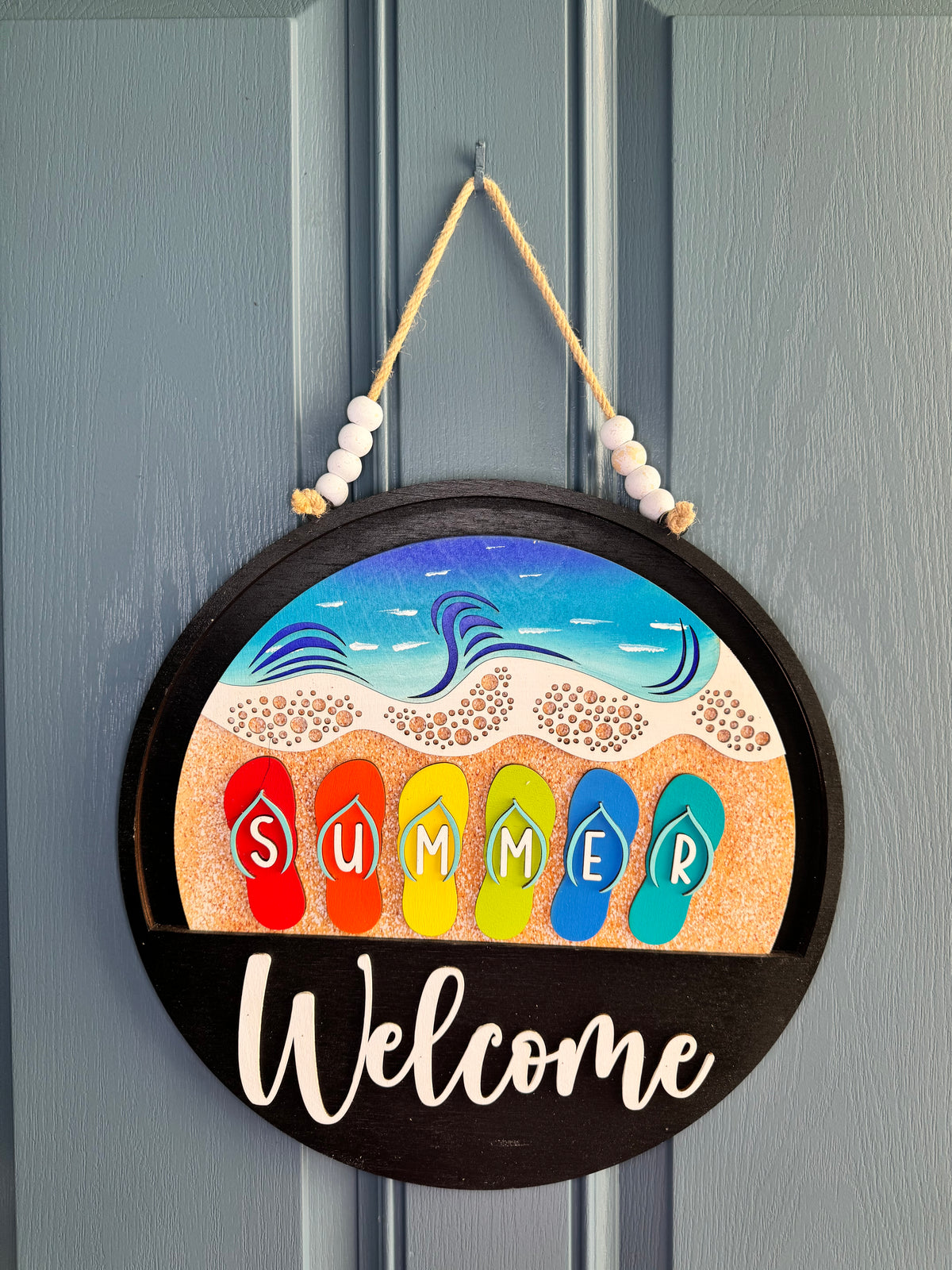 Summer Flip Flops Insert for Welcome Sign