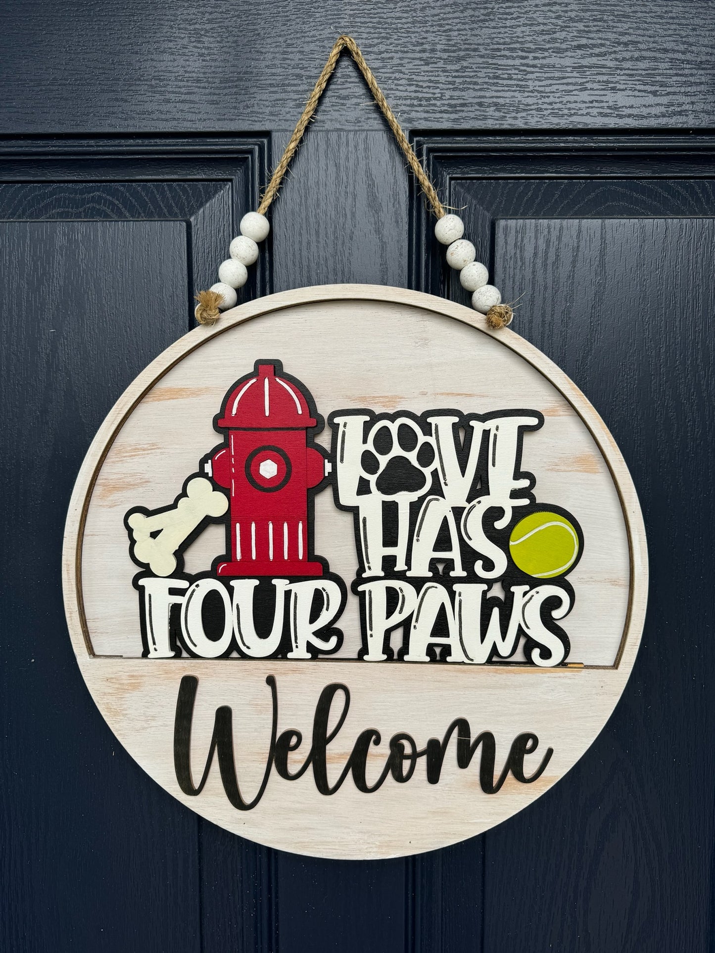 Love has Four Paws Insert for Welcome Sign