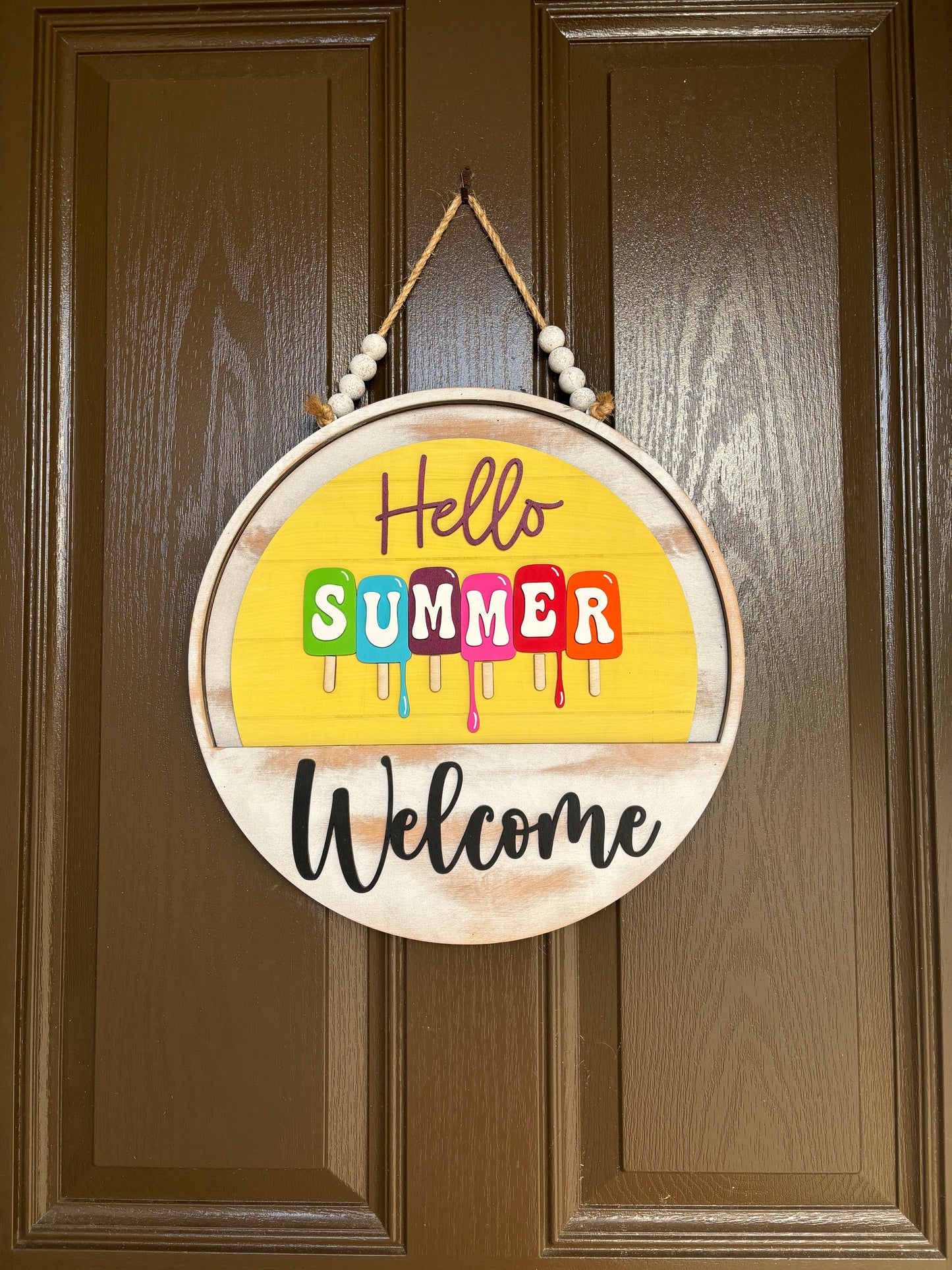 Popsicle Insert for Welcome Sign