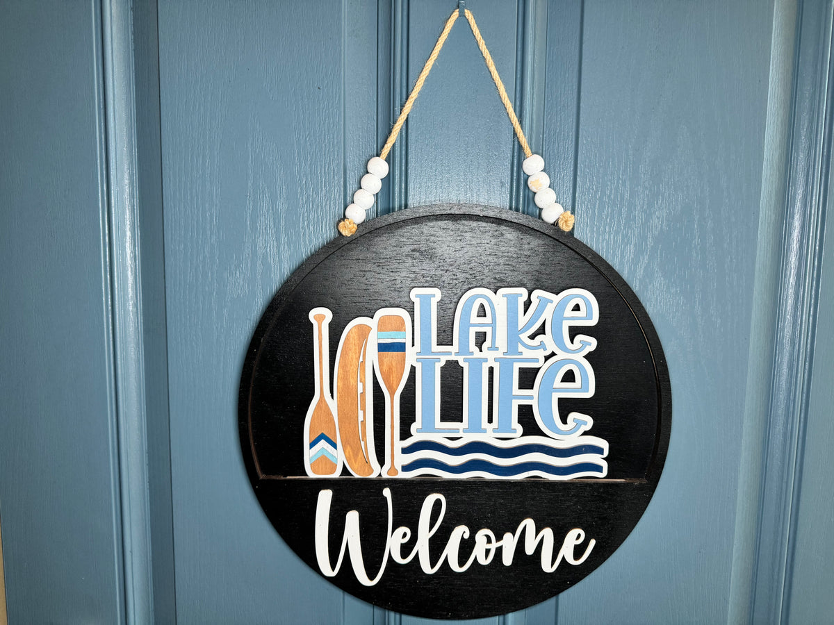 Lake Life Insert for Welcome Sign