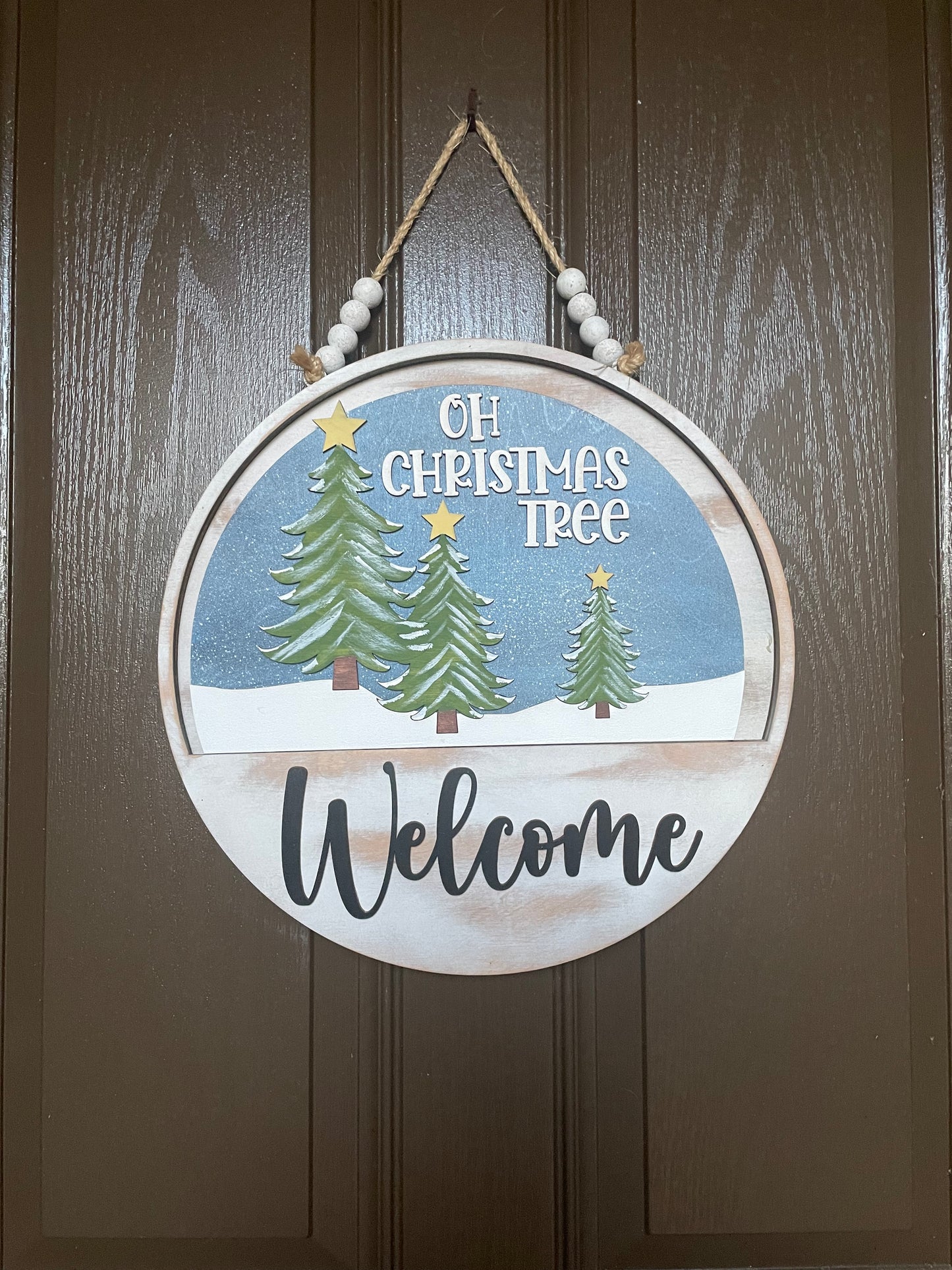 Oh Christmas Tree Insert for Welcome Sign