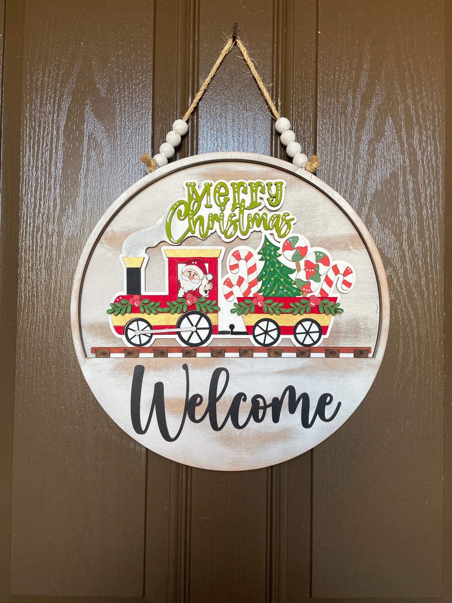 Christmas: Santas Train Insert for Welcome Sign