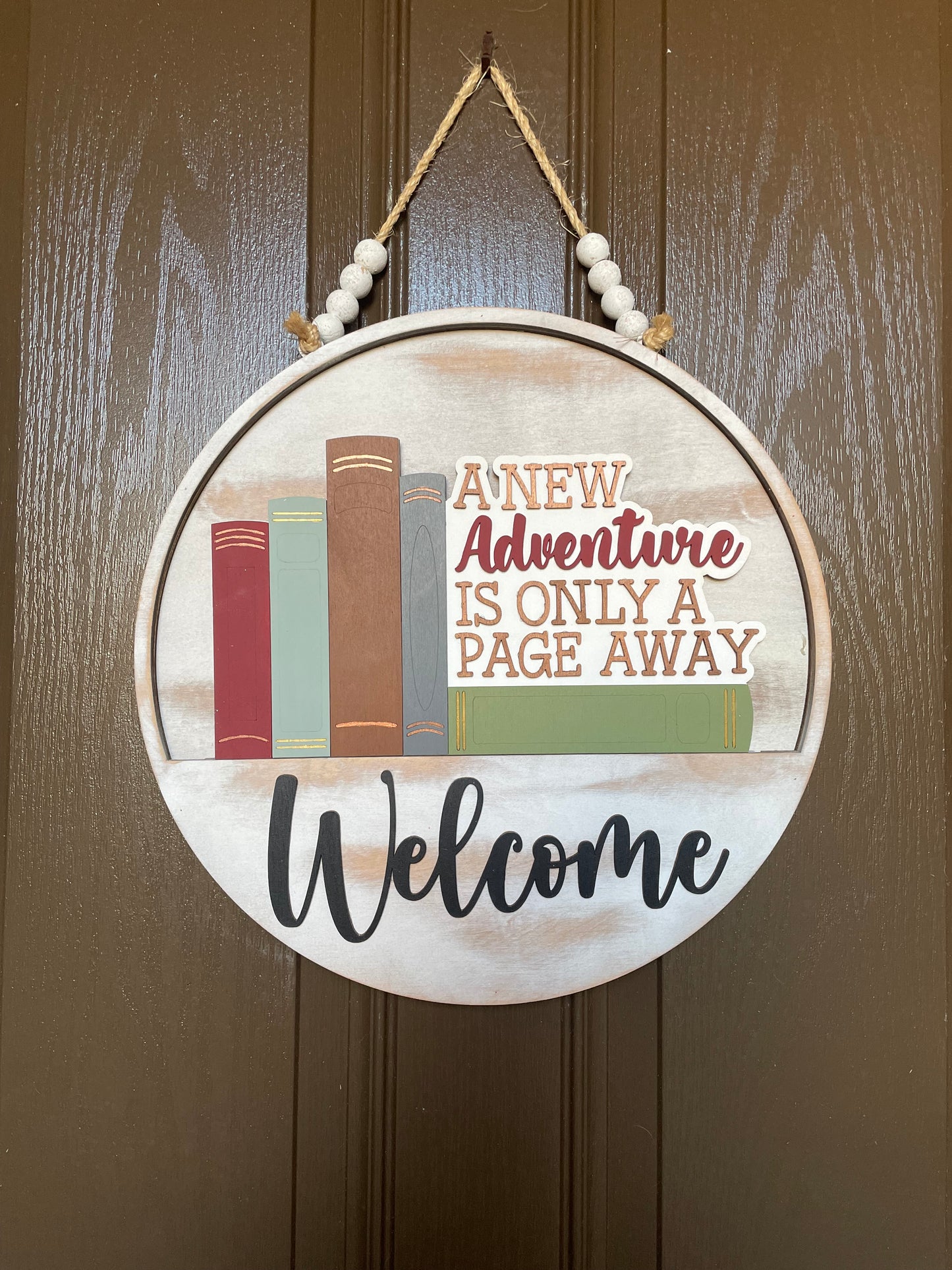 Adventure in Books Insert for Welcome Sign