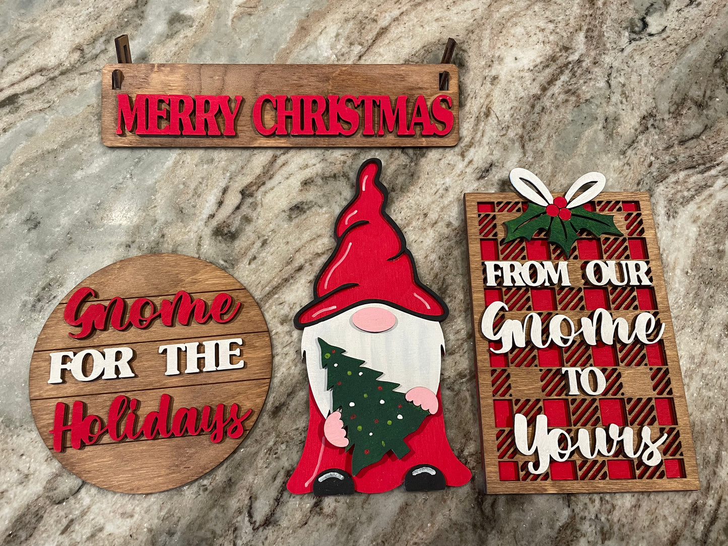 Gnome Christmas Insert for Wagon