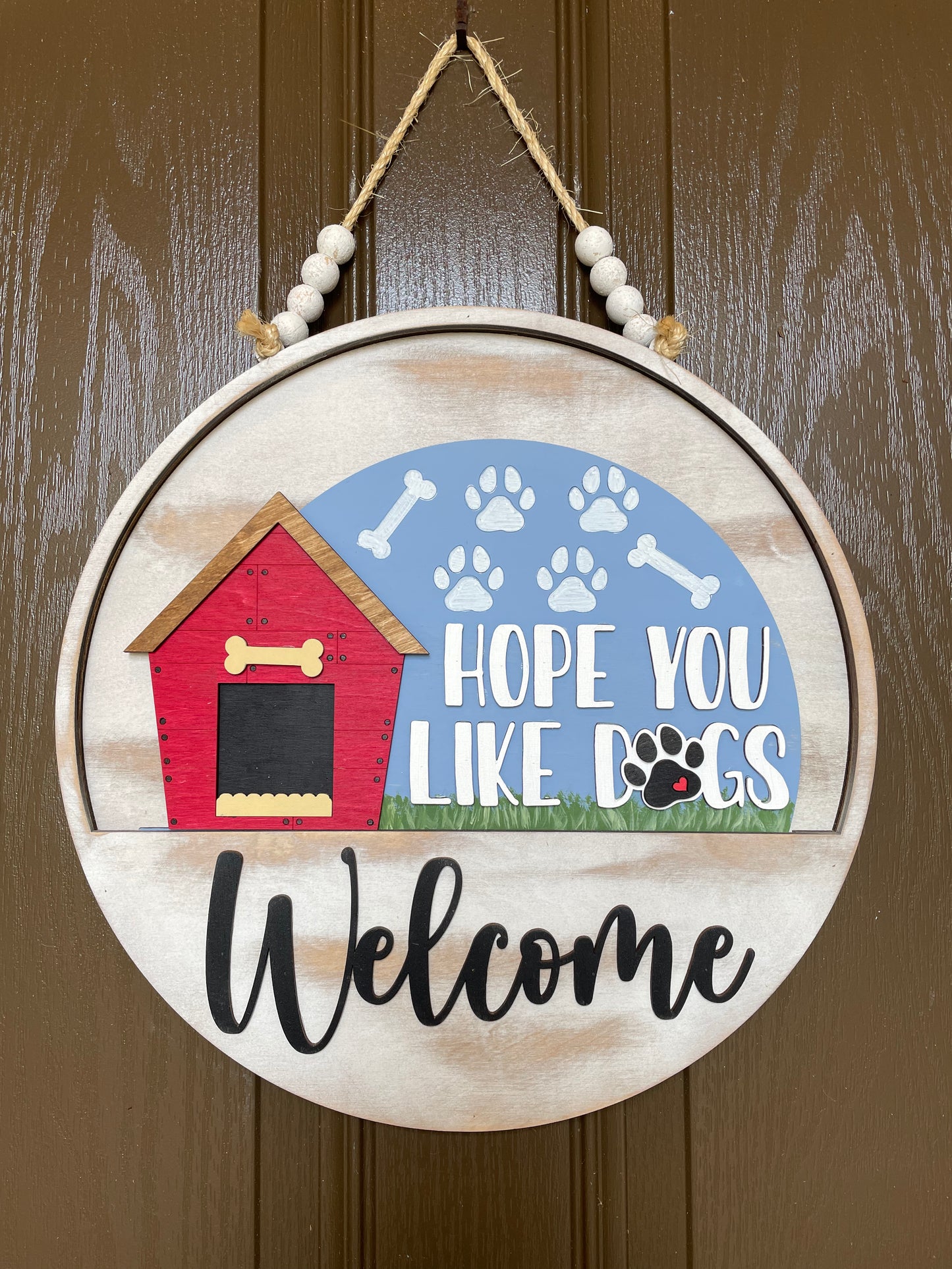 Hope You Like Dogs Insert for Welcome Sign