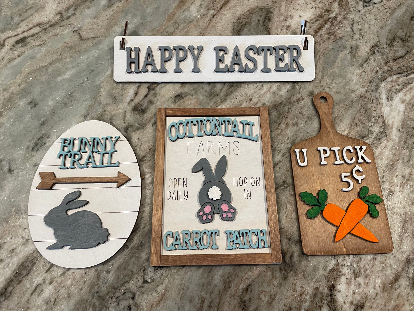 Happy Easter Insert for Wagon or Bench