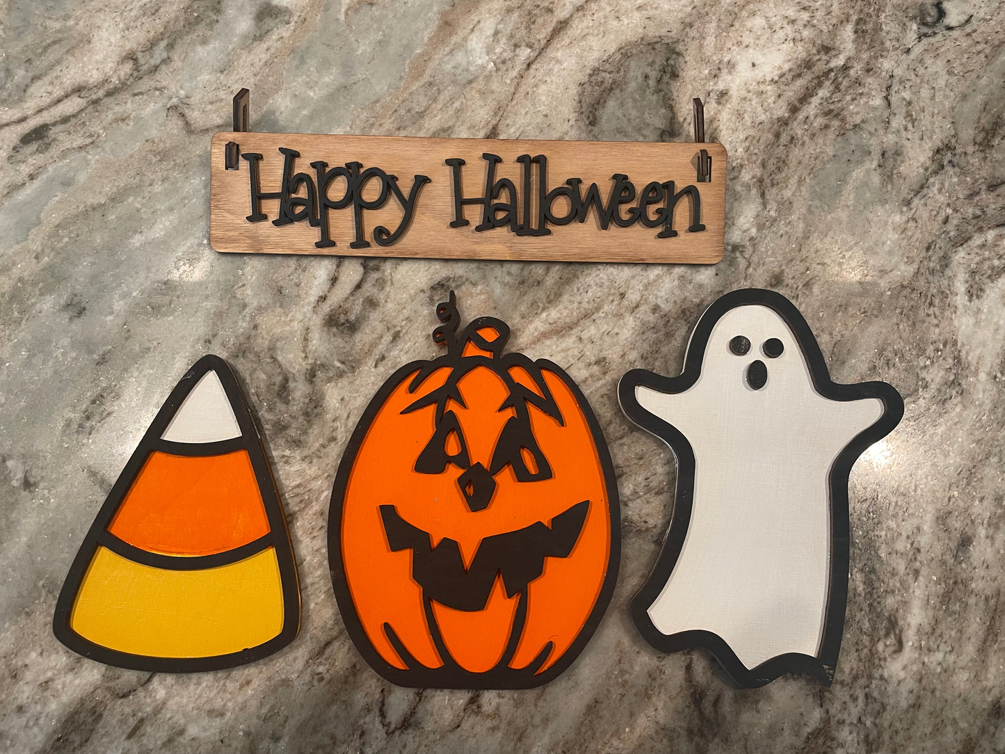 Ghost, Candy and Pumpkin Halloween Insert for Wagon