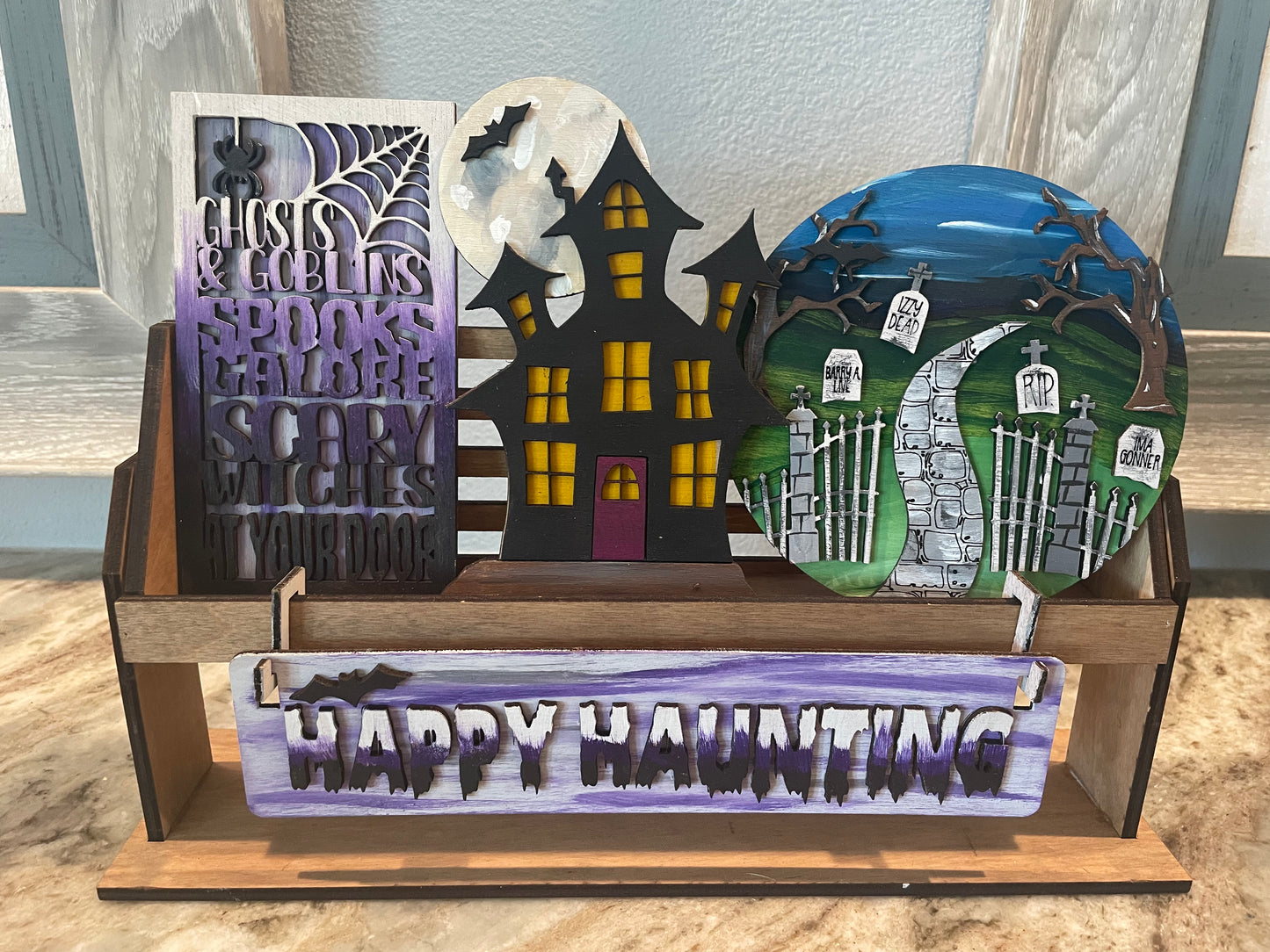 Haunted Halloween Insert for Wagon