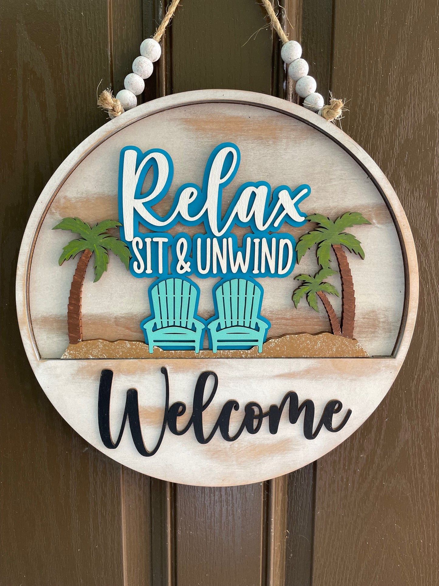 Relax, Sit & Unwind Insert for Welcome Sign