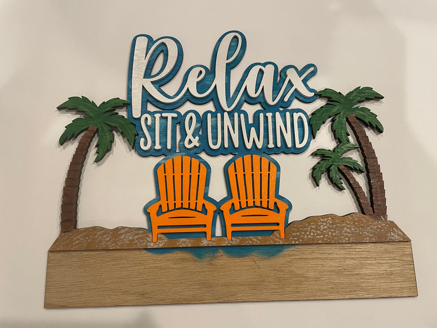 Relax, Sit & Unwind Insert for Welcome Sign
