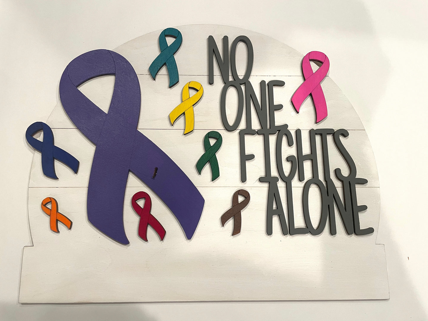 Cancer: No One Fights Alone Insert for Welcome Sign
