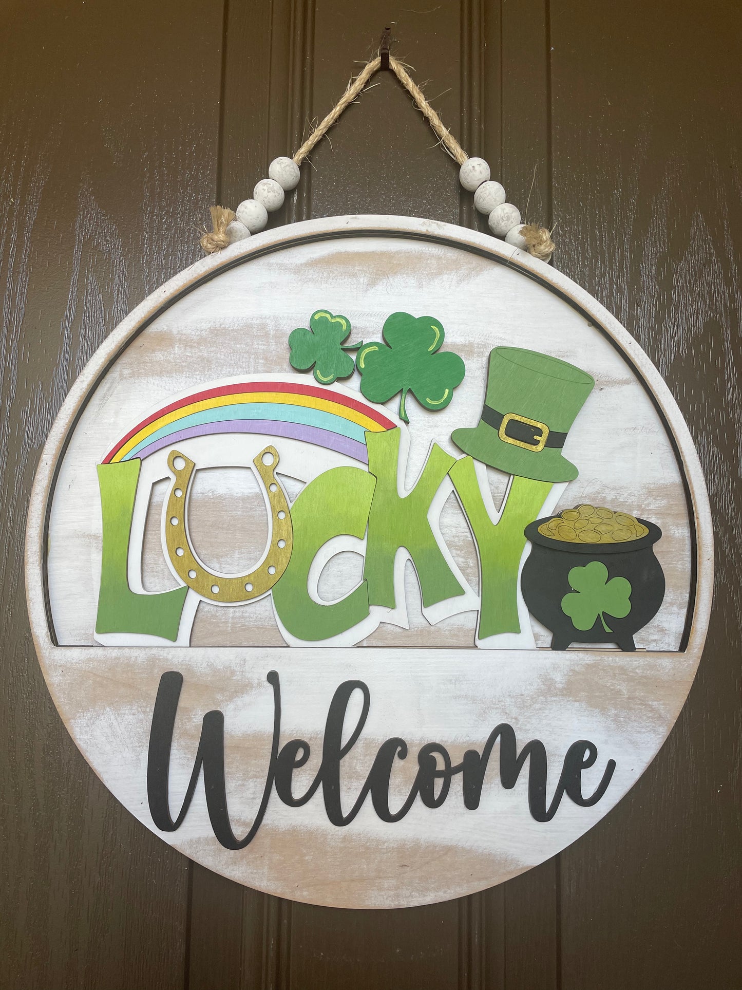 St. Patrick’s Day Lucky Insert for Welcome Sign