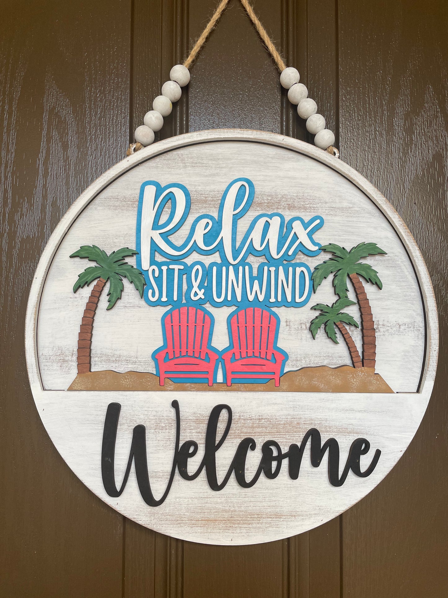 Relax, Sit & Unwind Insert for Welcome Sign