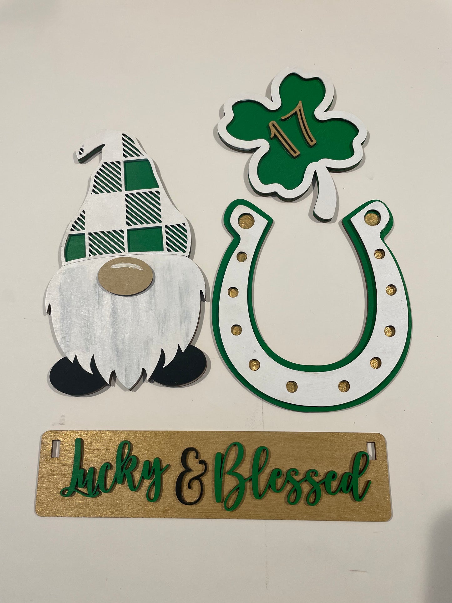 Lucky and Blessed - St. Patrick's Day Insert for Wagon