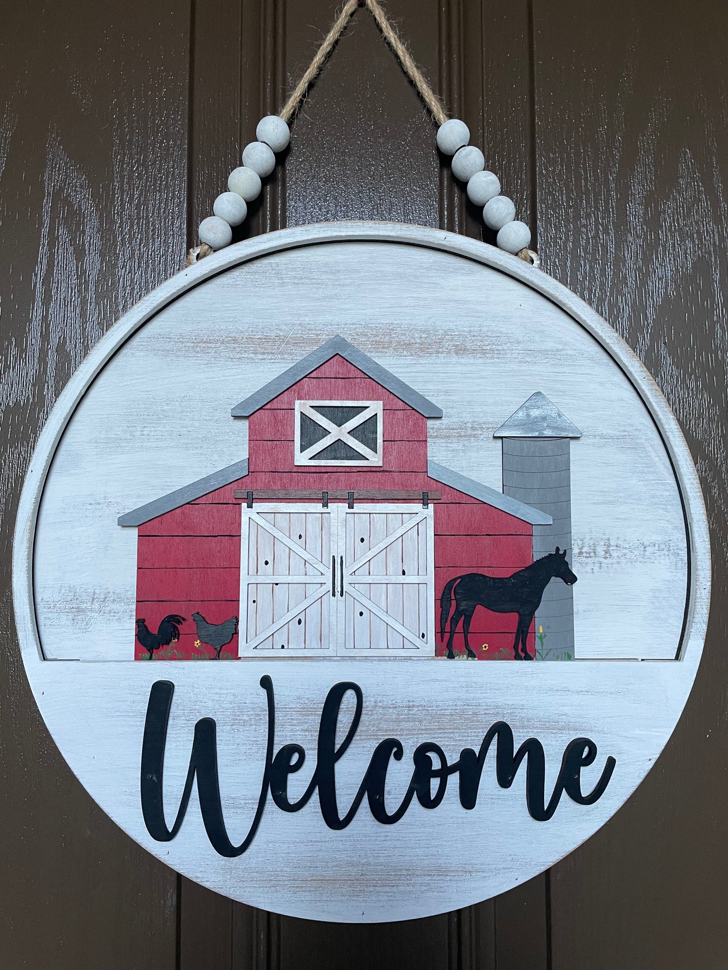Barn Insert for Welcome Sign