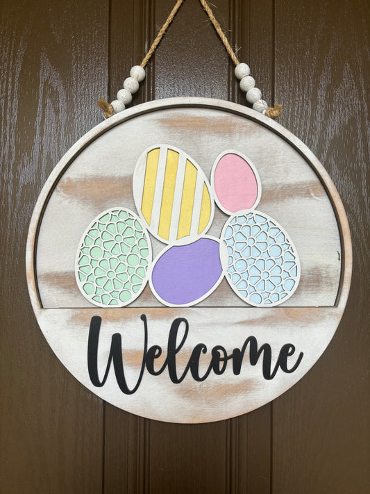 Emily's Easter Eggs Insert for Welcome Sign