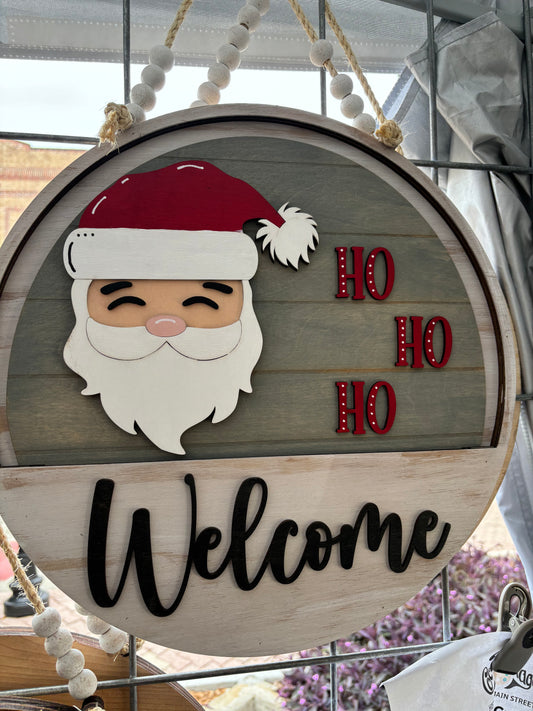 Christmas Santa Claus Ho Ho Ho! Insert for Welcome Sign