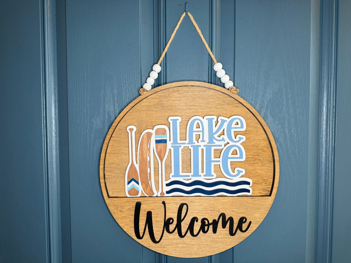 Lake Life Insert for Welcome Sign