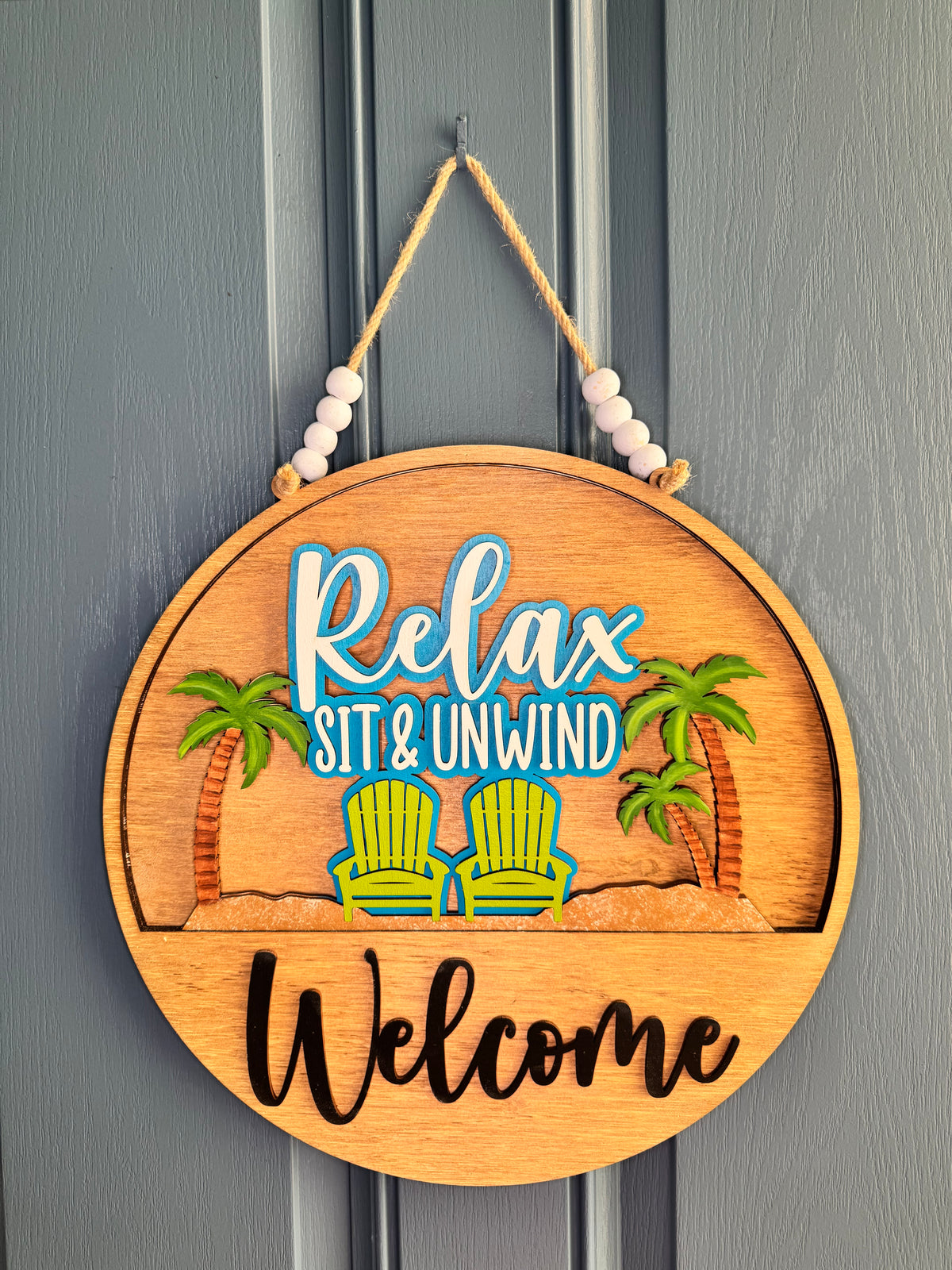 Relax, Sit & Unwind Insert for Welcome Sign