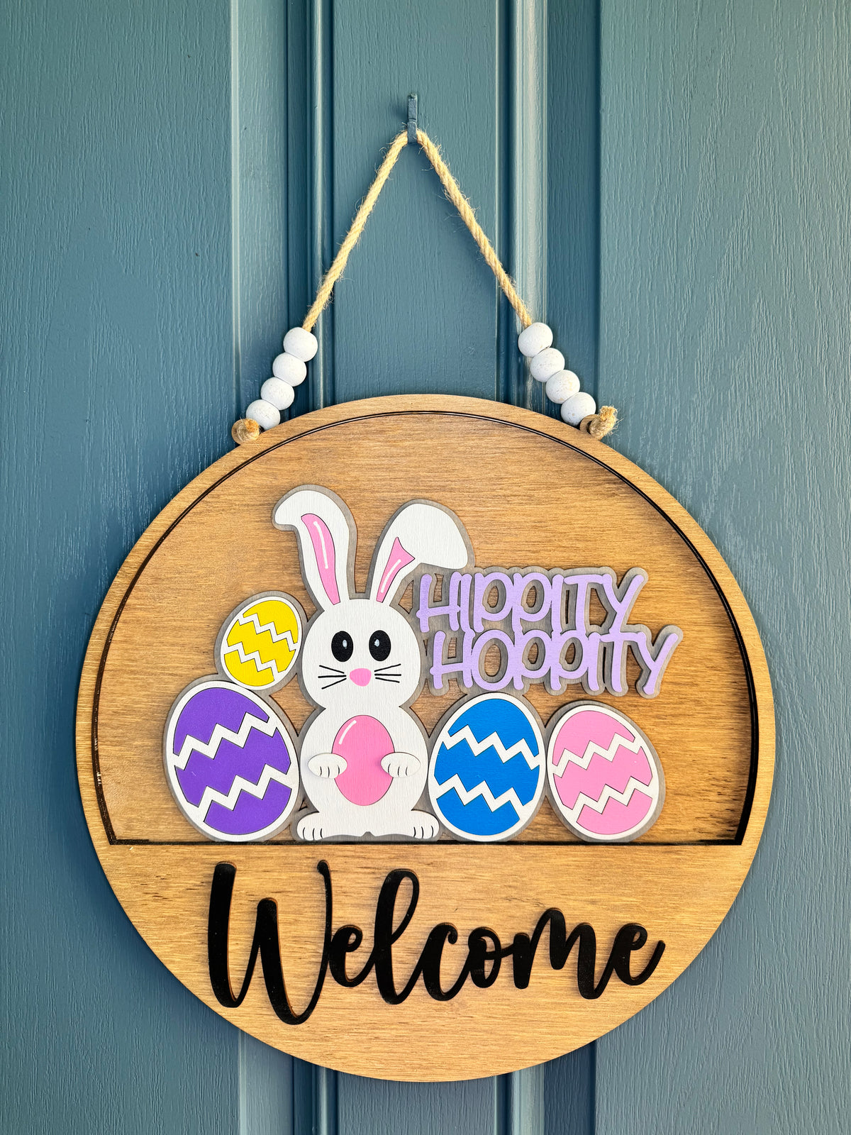 Easter Bunny Hippity Hoppity Insert for Welcome Sign