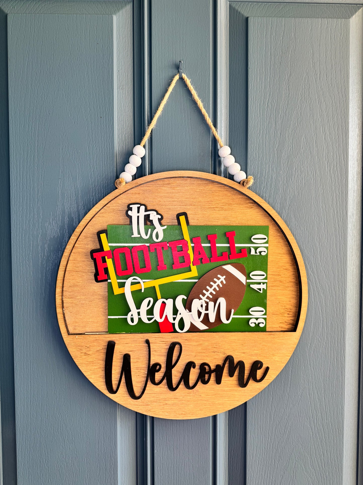 Football Season Insert for Welcome Sign