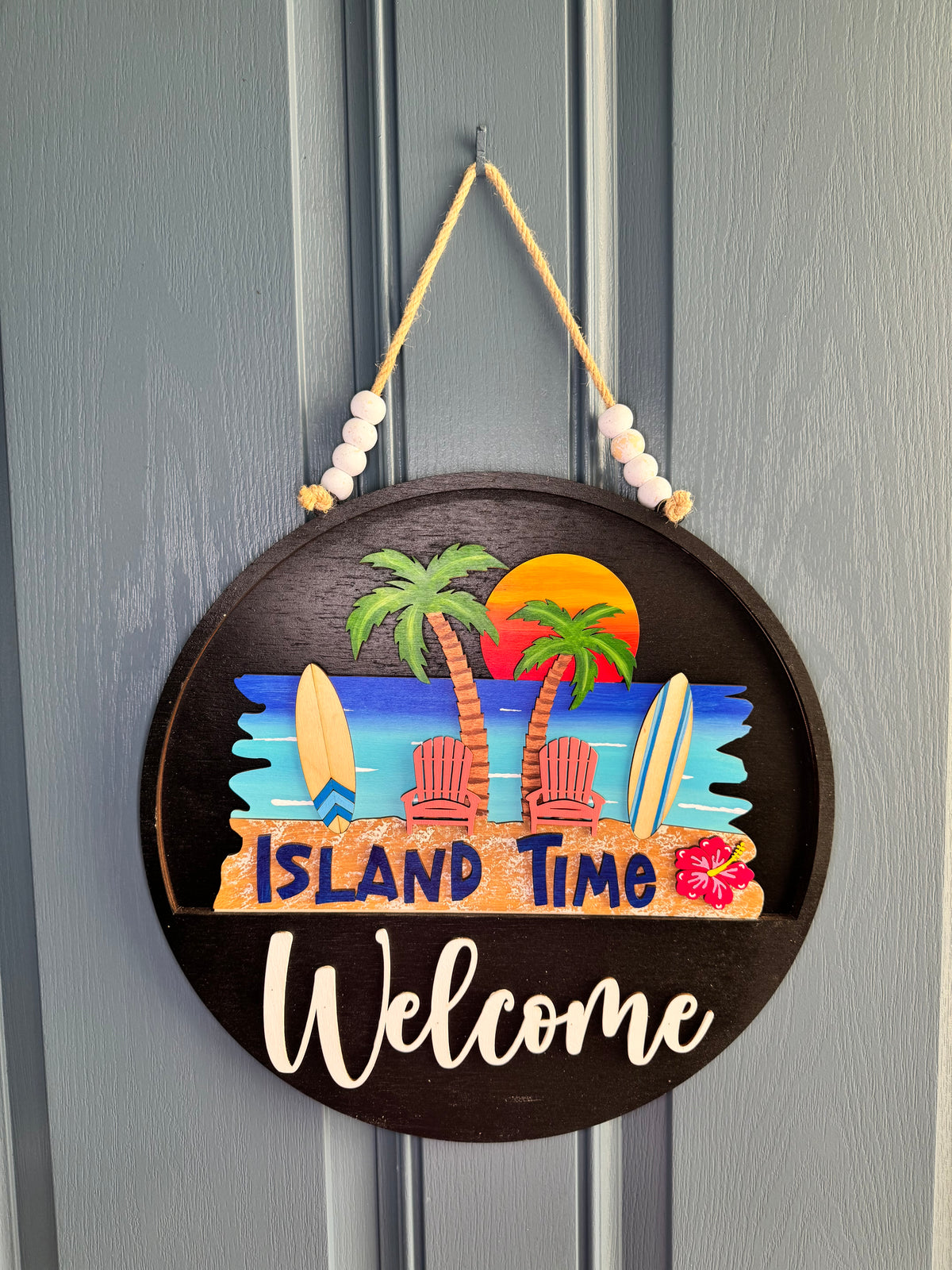 Island Time Insert for Welcome Sign
