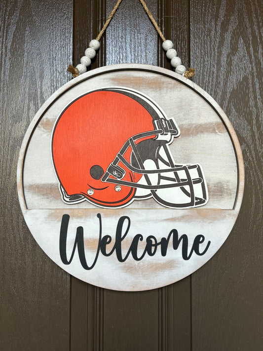 Sports Browns Insert for Welcome Sign