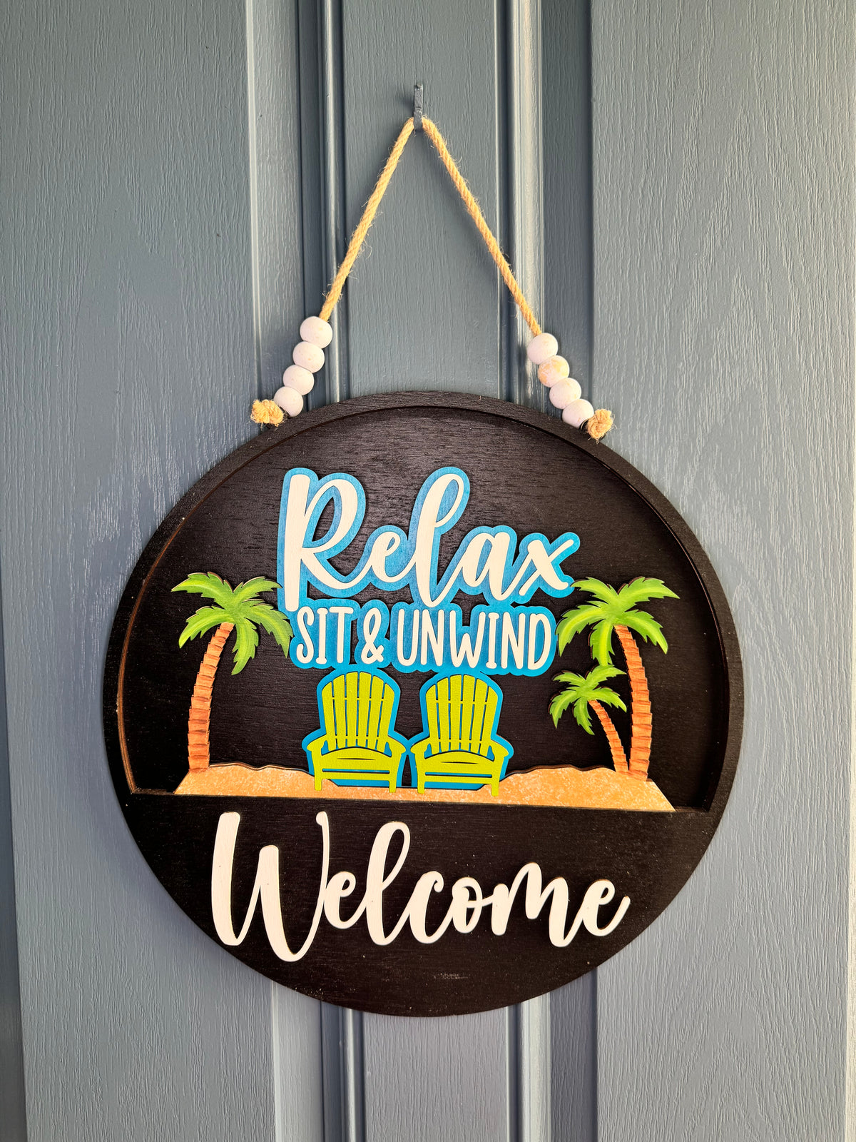 Relax, Sit & Unwind Insert for Welcome Sign