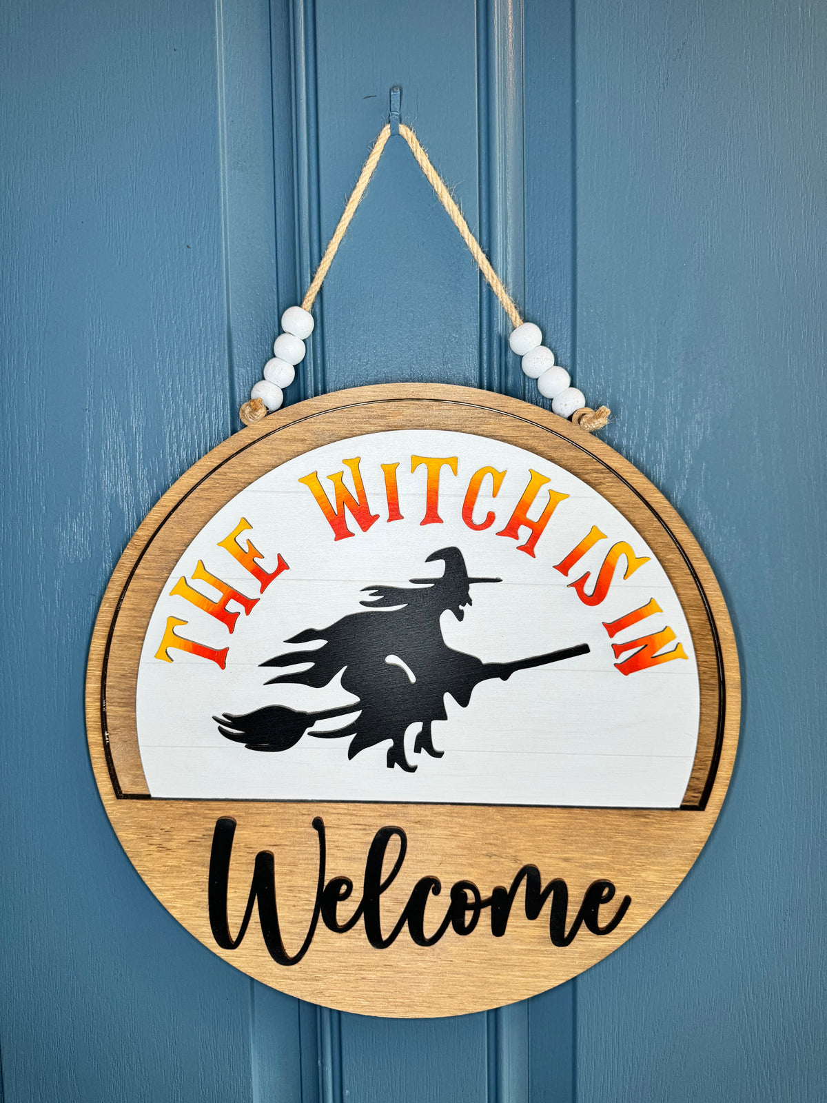 The Witch is In Halloween Insert for Welcome Sign