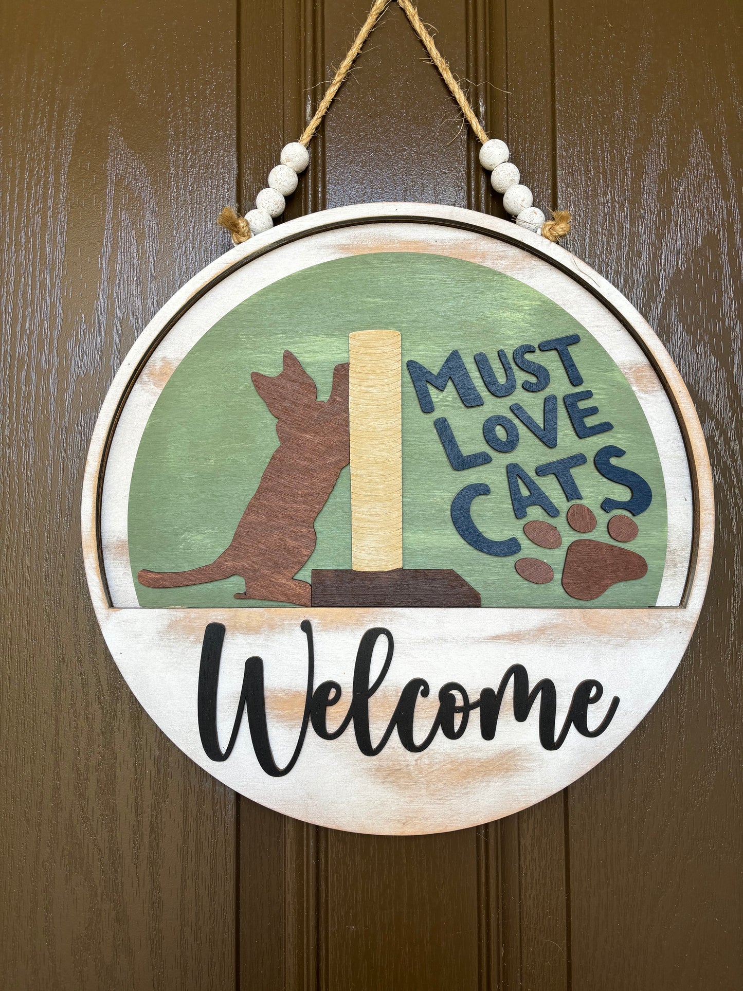 Must Love Cats Insert for Welcome Sign