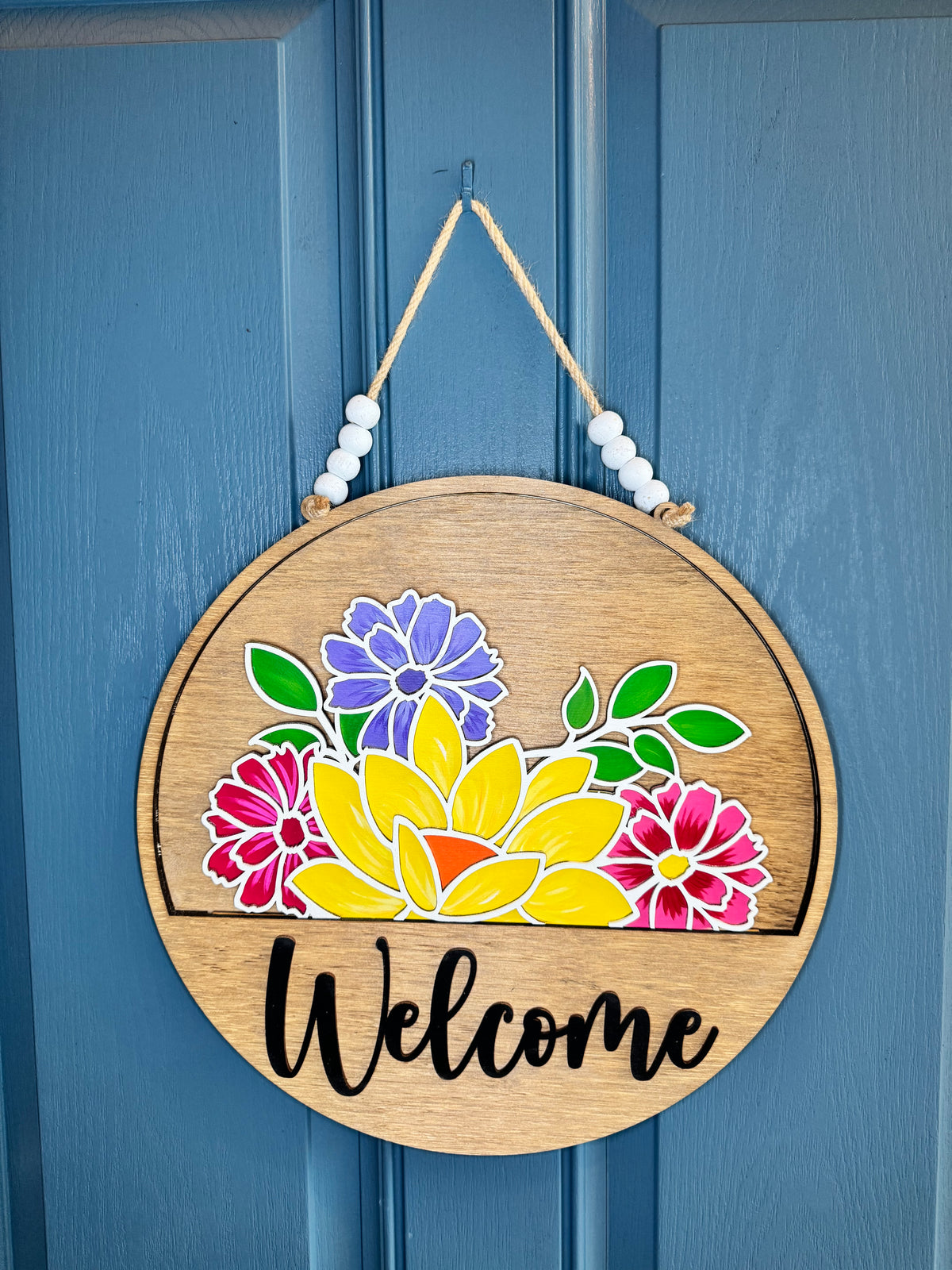 Multi-Color Flowers Insert for Welcome Sign