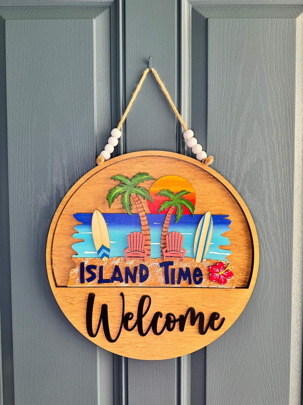Island Time Insert for Welcome Sign