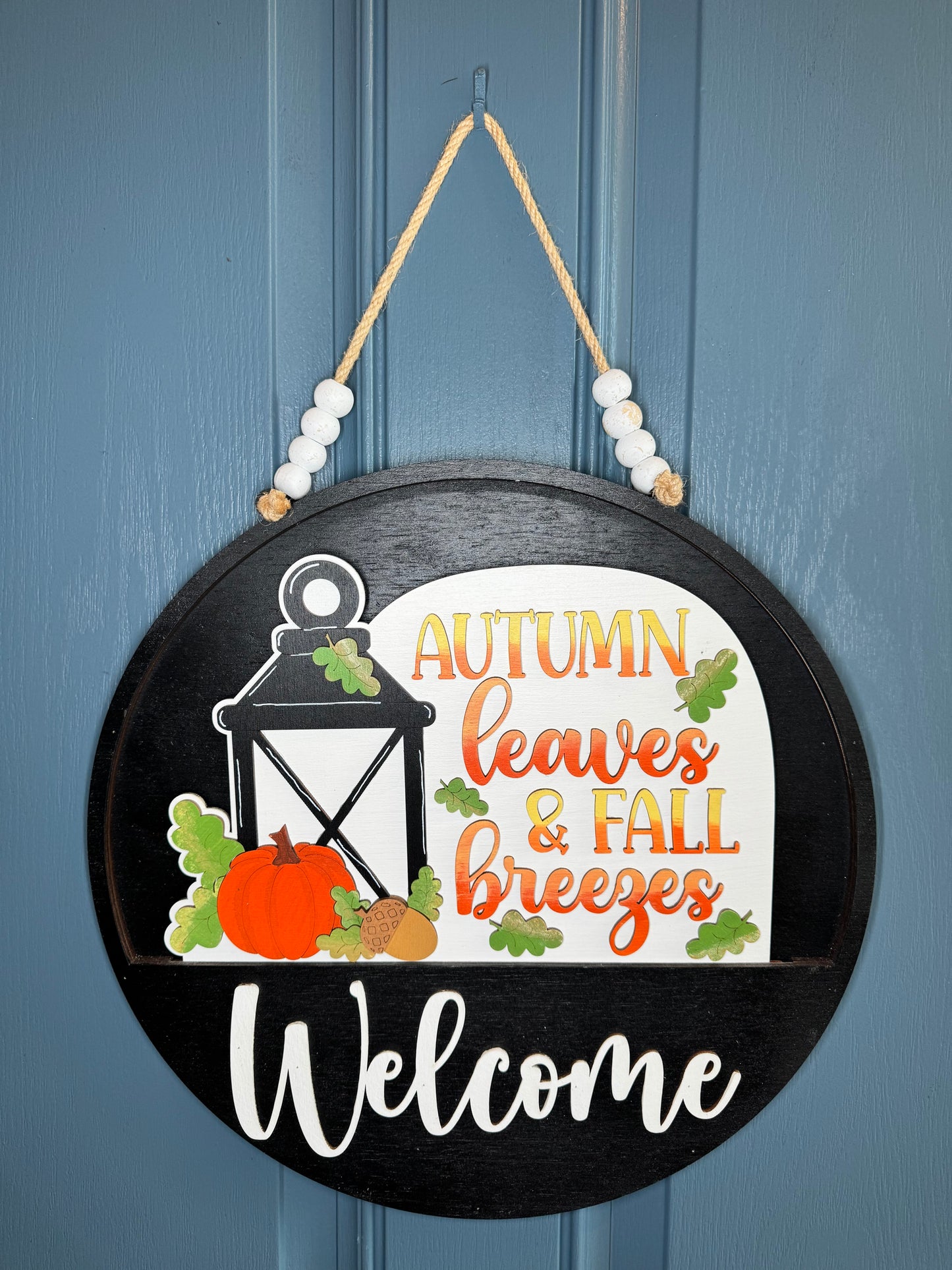 Fall Leaves and Autumn Breezes Insert for Welcome Sign