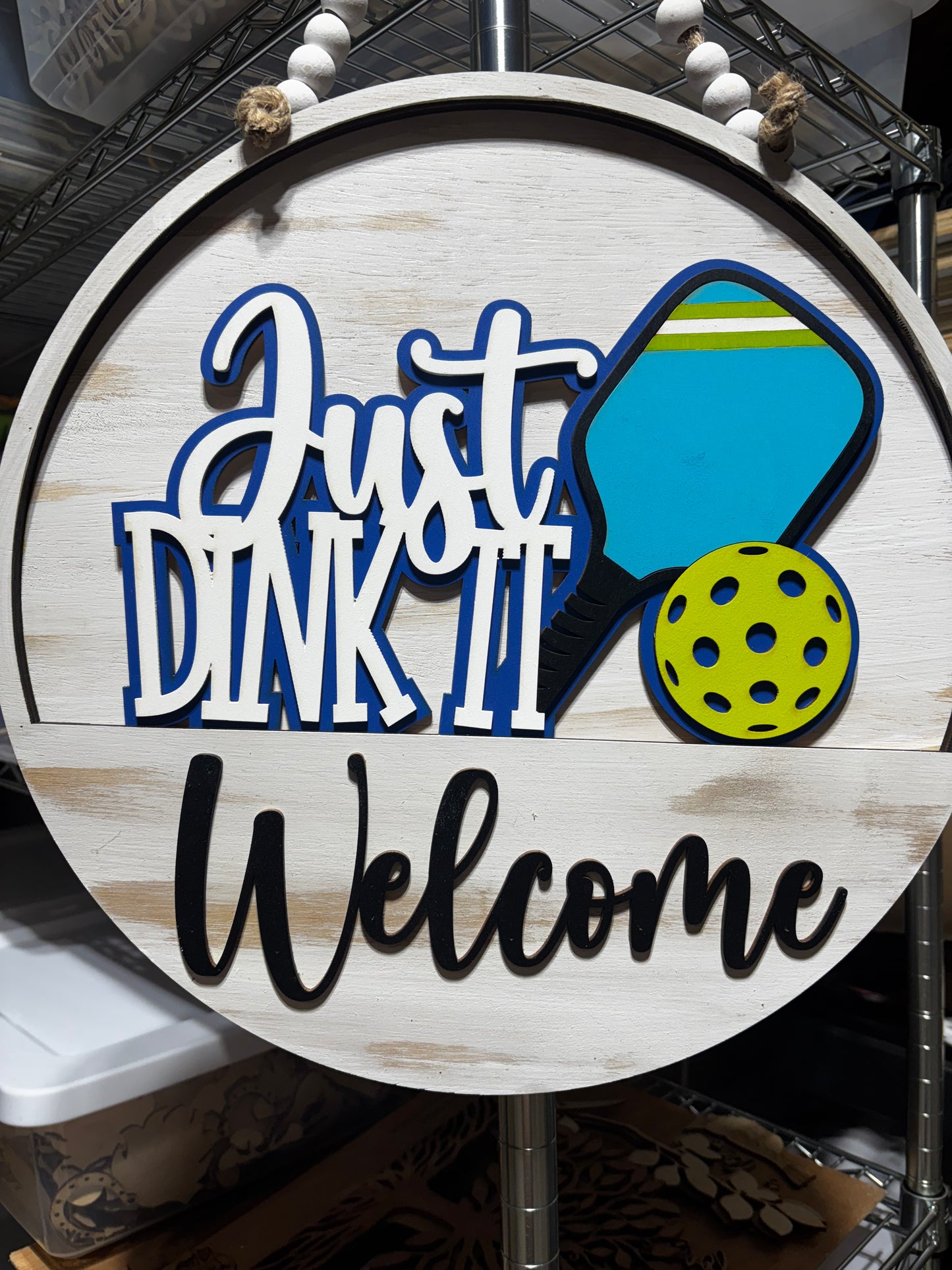 Pickleball Insert for Welcome Sign