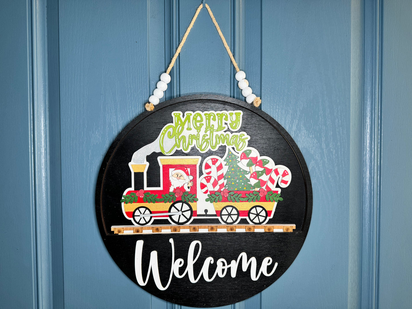 Christmas: Santas Train Insert for Welcome Sign