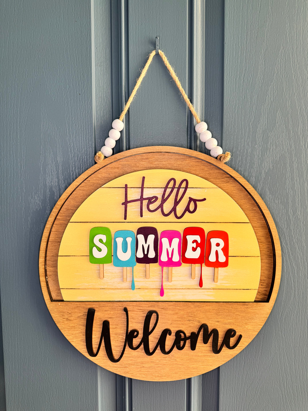 Popsicle Insert for Welcome Sign
