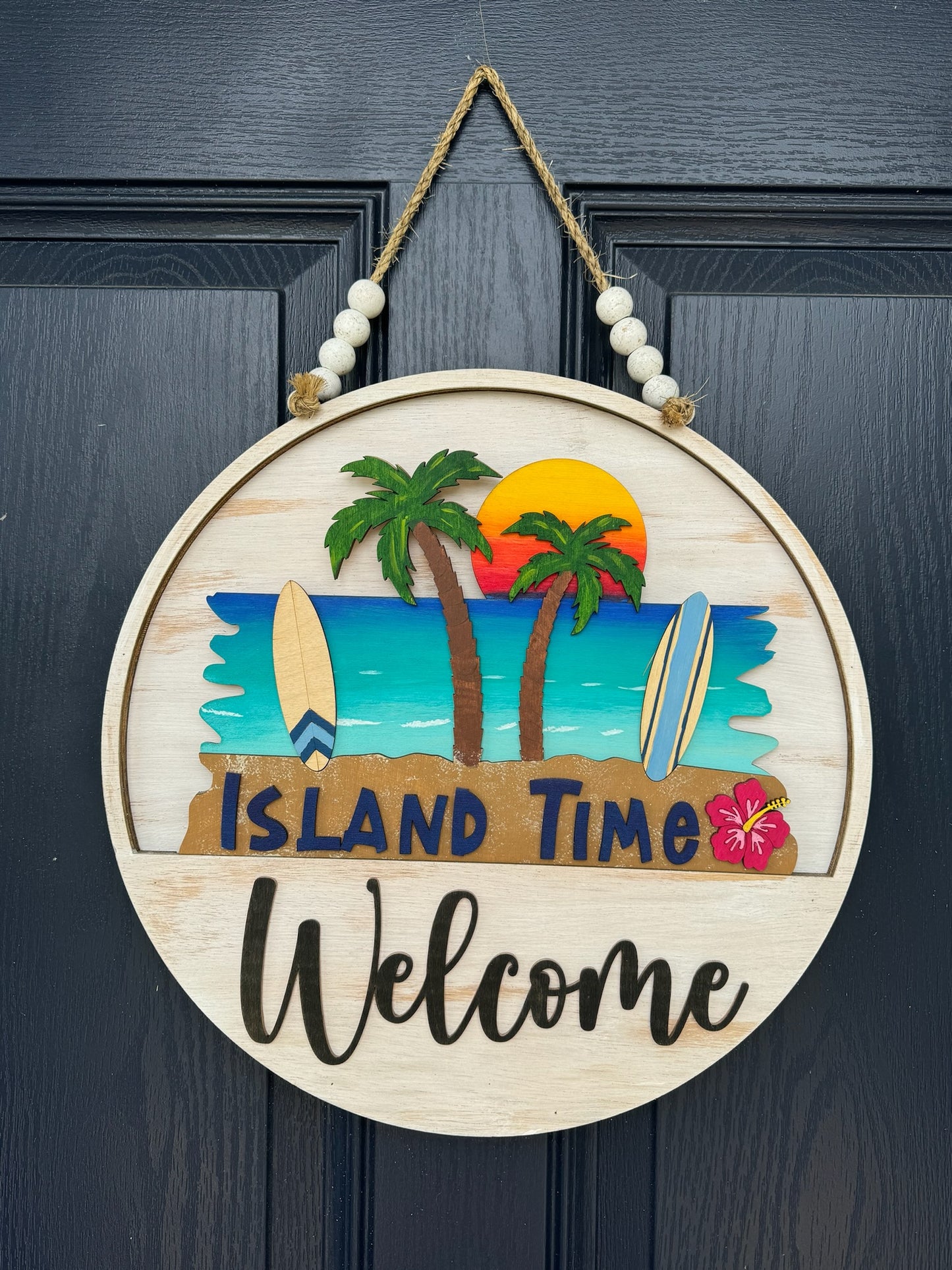 Island Time Insert for Welcome Sign