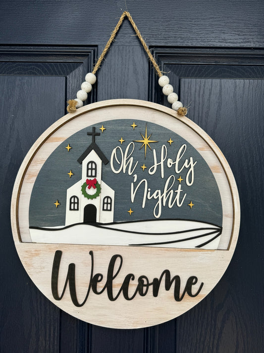 Christmas: Oh Holy Night Insert for Welcome Sign