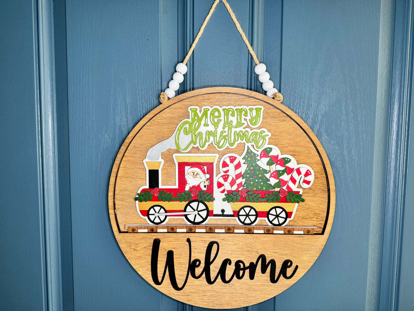 Christmas: Santas Train Insert for Welcome Sign
