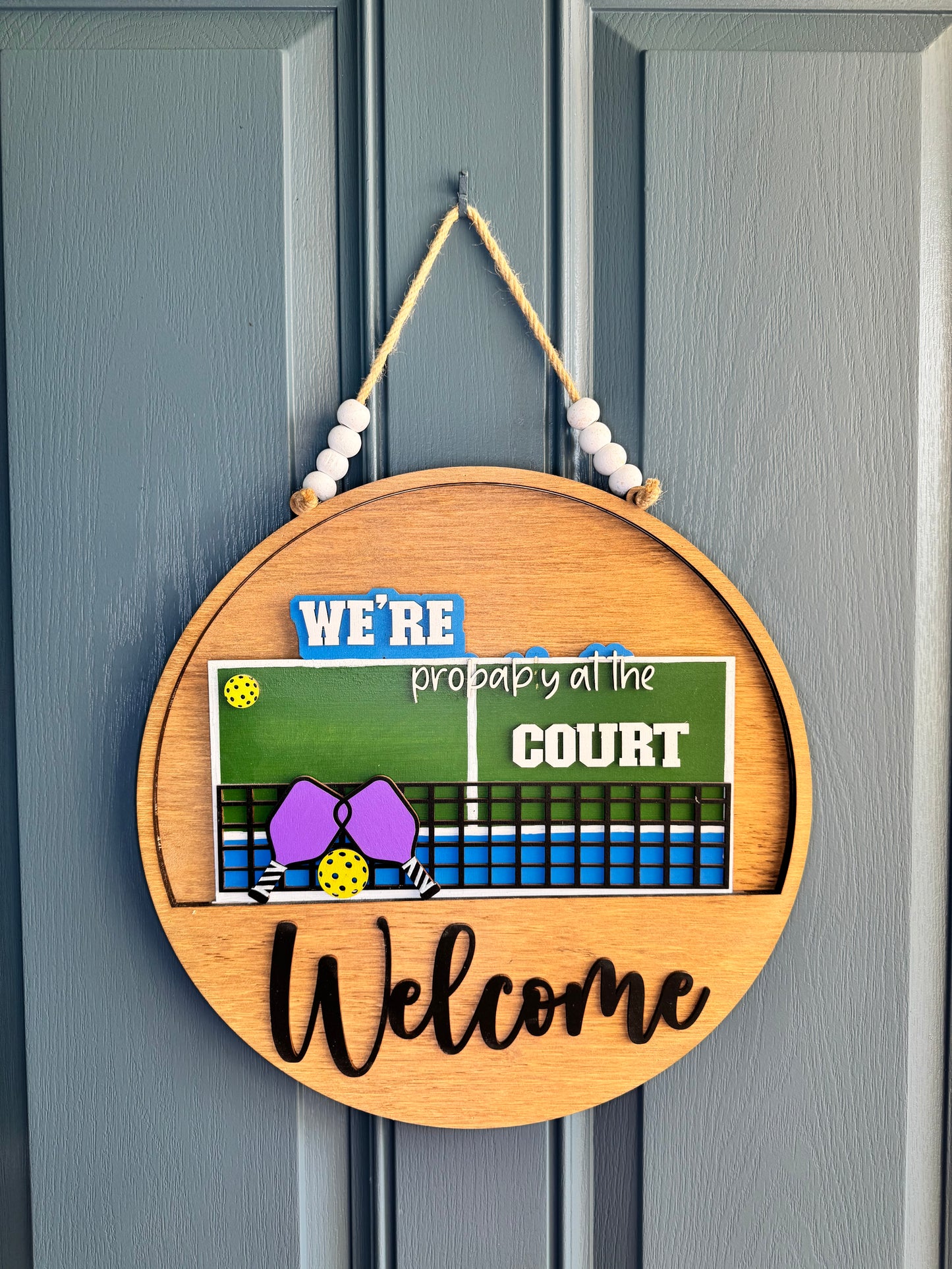 Pickleball Insert for Welcome Sign