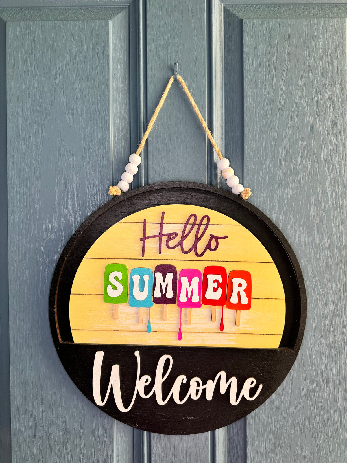 Popsicle Insert for Welcome Sign