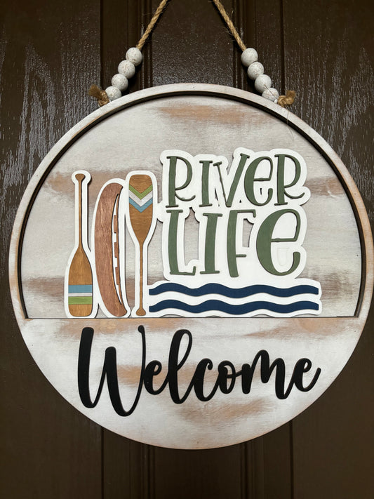 River Life Insert for Welcome Sign