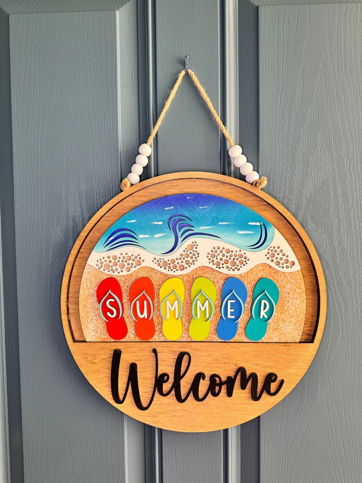 Summer Flip Flops Insert for Welcome Sign