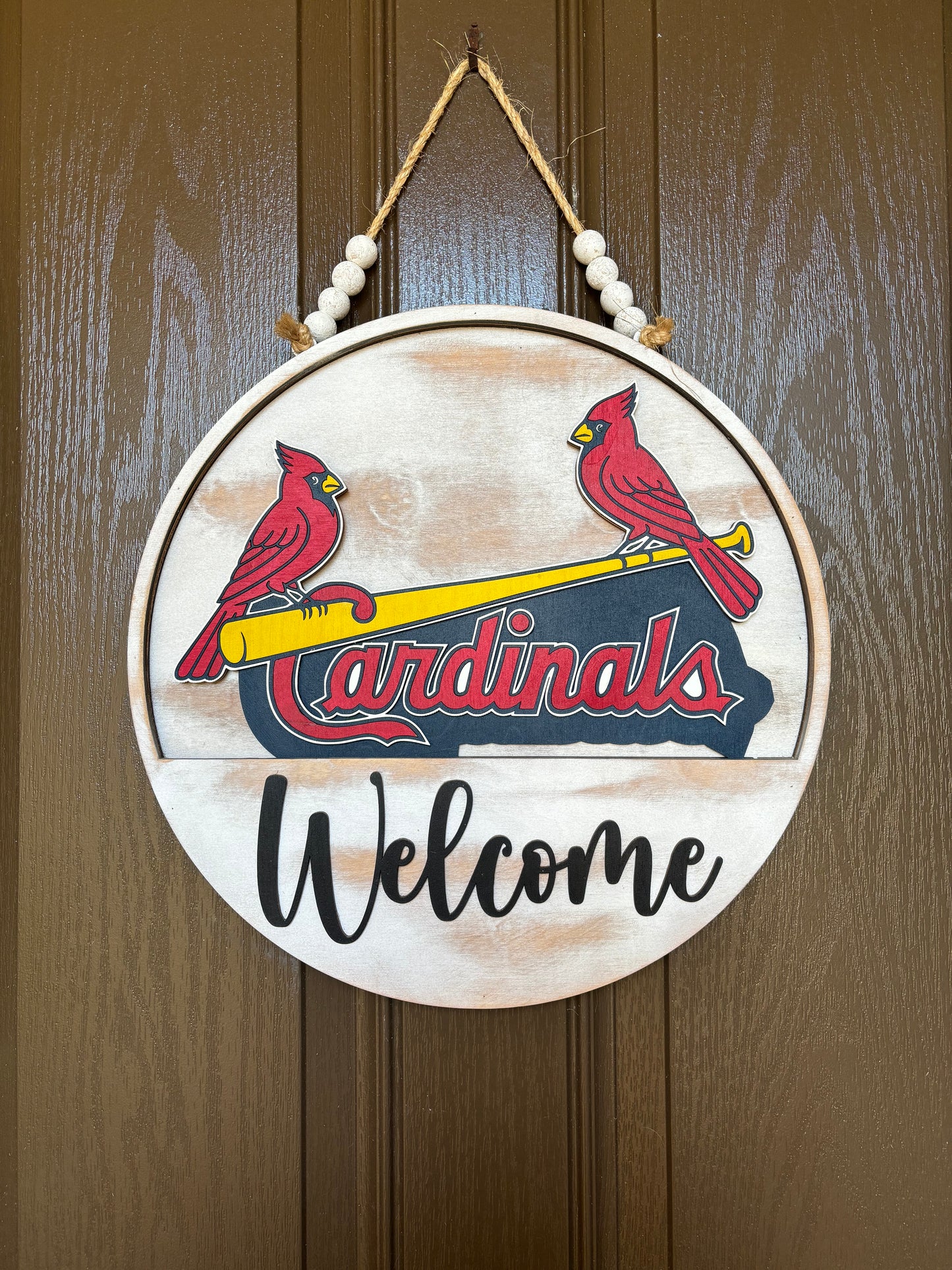 Cardinals Baseball Insert for Welcome Sign